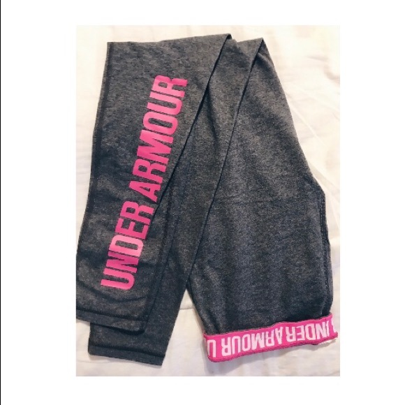 Under Armour Pants - Under Armour Pink/Grey Leggings